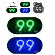 Placa Letreiro Aplicativo 99 US Com Bot�o Liga e Desliga ELE389