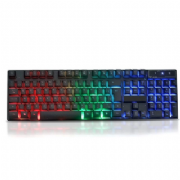 Teclado Gamer Semi Mecanico Com Led Retroiluminado RGB INF108