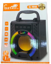 Caixa de Som Portatil 8W EletroMex EL-1056 Bluetooth + Porta Celular