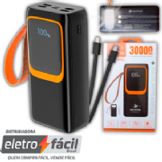 Carregador Porttil Power Bank 30.000 Turbo 22.5W  Digital Peining CAR153