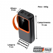 Carregador Port�til Power Bank 30.000 Turbo 22.5W  Digital Peining CAR153