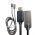 Kit 3 Cabos de Dados Revestido em Ao H maston 1=V8 1=T-C  1=Iphone 1m Atacado Para Revenda