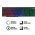 Teclado Gamer Semi Mecanico Com Led Retroiluminado RGB INF108