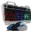 Kit Teclado Mouser Gamer Semi-Mecanico Com Led RGB USB Fio Rainbow INF109