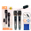 Microfones Dinmico Sem Fio Duplo Profissional  Recarregvel Uhf Preto