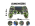 Controle Manete Gamer Ps4playstation4 Sem Fio Verde Camuflado