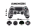 Controle Manete Gamer Ps4playstation4 Sem Fio Cinza Camuflado